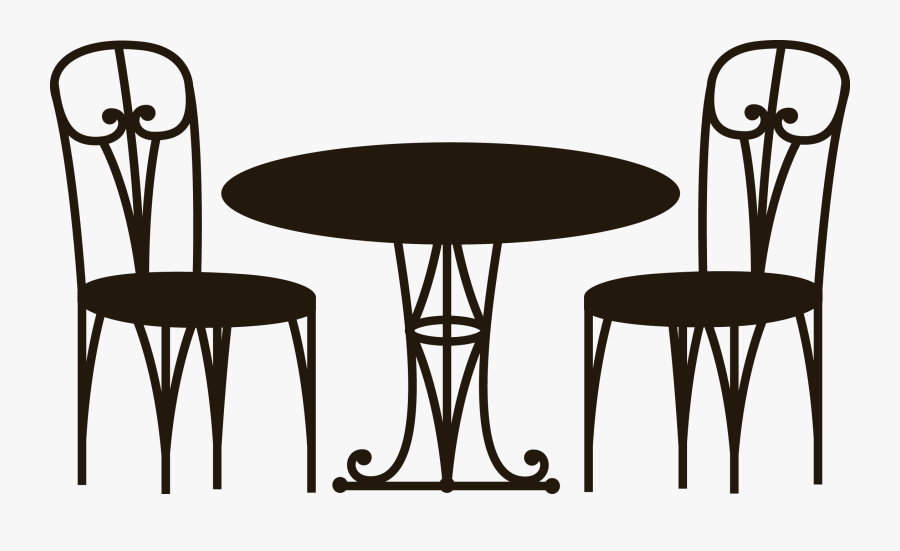 Png Freeuse Download Cafe Vector Table Chair - Cafe Chairs And Table Png, Transparent Clipart