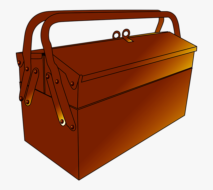Tool Box Graphic - Wood, Transparent Clipart