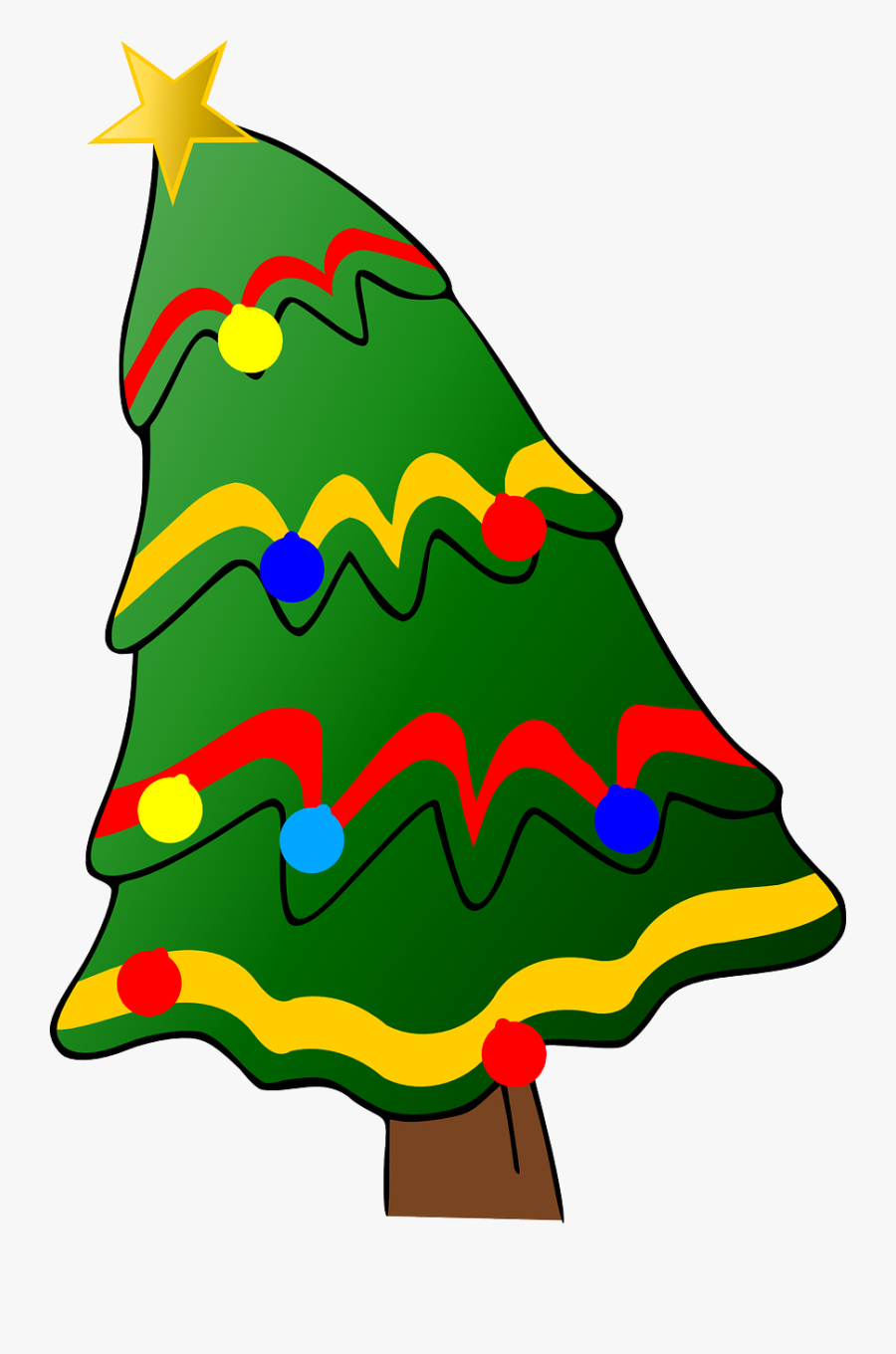 Free To Use Public Domain Christmas Clip Art - Falling Christmas Tree Clipart, Transparent Clipart