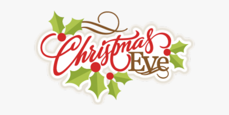 Christmas Eve Clipart - Calligraphy, Transparent Clipart
