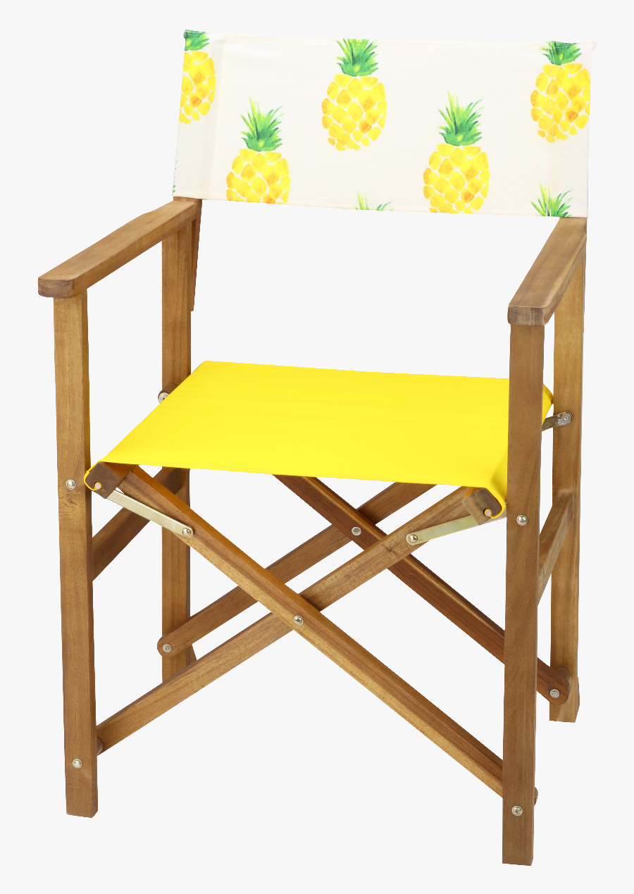 Clip Art Pineapple Chair - Solid Wood Directors Chair, Transparent Clipart