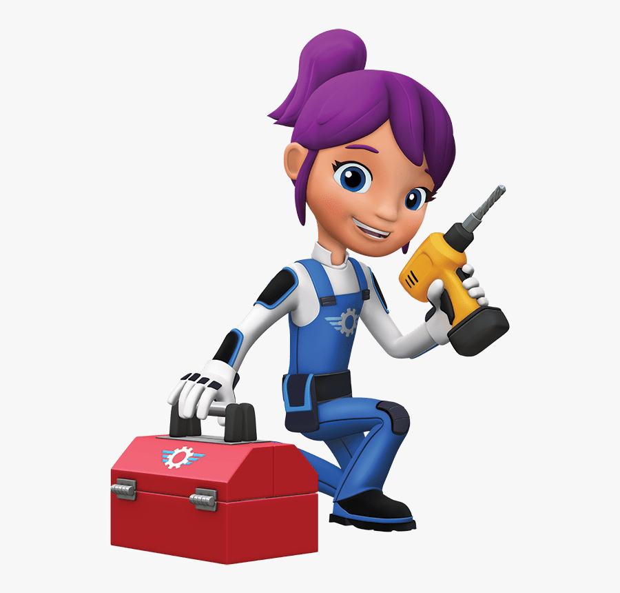 Blaze And The Monster Machines Gabby With Toolbox - Gabby From Blaze And The Monster Machine, Transparent Clipart