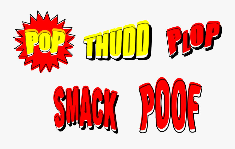 Clipart - Transparent Comic Book Sound Effect, Transparent Clipart