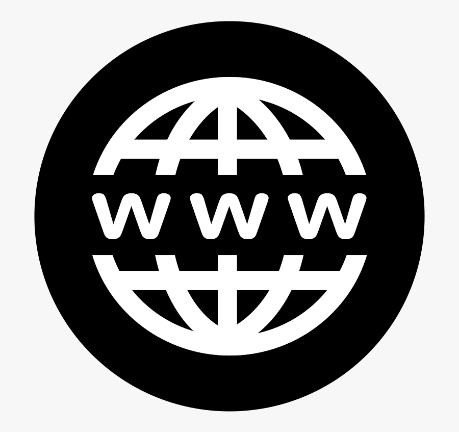 Clipart Www Icon White On Black - Website Icon Png White , Free Transparent...