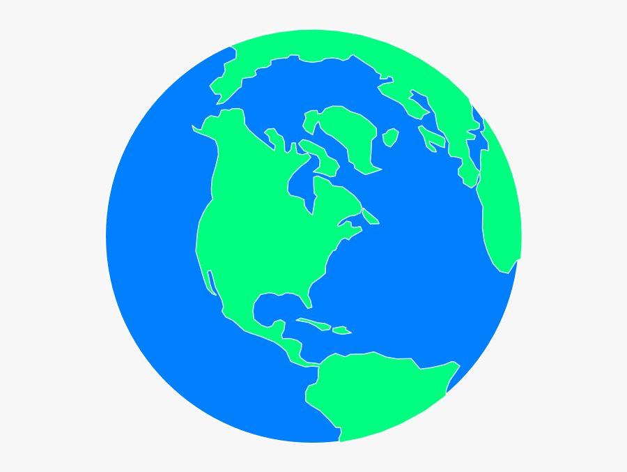 Flat Cartoon Globe Clip Art - Cartoon Transparent Background Globe, Transparent Clipart