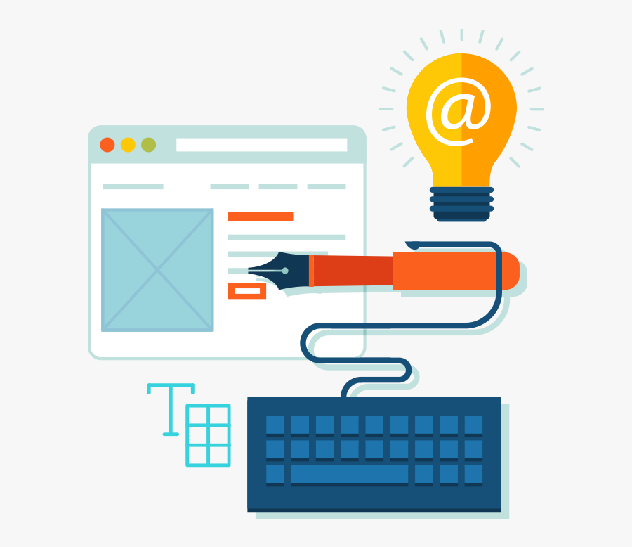 Email Marketing Clipart Transparent - Content Writer Clip Art, Transparent Clipart