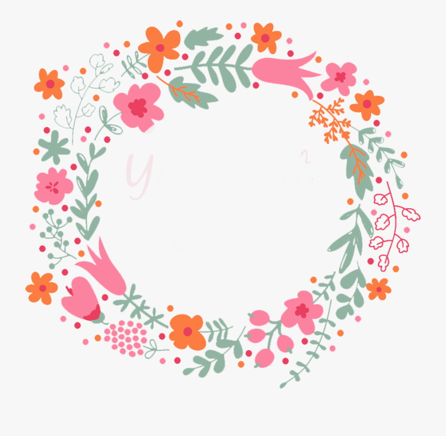 Butterfly Wreath Png - Ring Flower Png, Transparent Clipart
