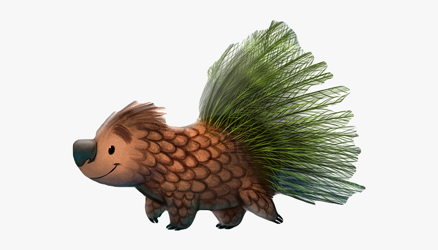 #porcupine #hedgehog #pine #pinecone #animal #freetoedit - New World Porcupine, Transparent Clipart