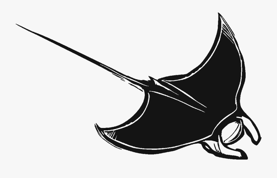 19 Tribal Clip Black And White Manta Ray Huge Freebie - Manta Ray Sticker Png, Transparent Clipart
