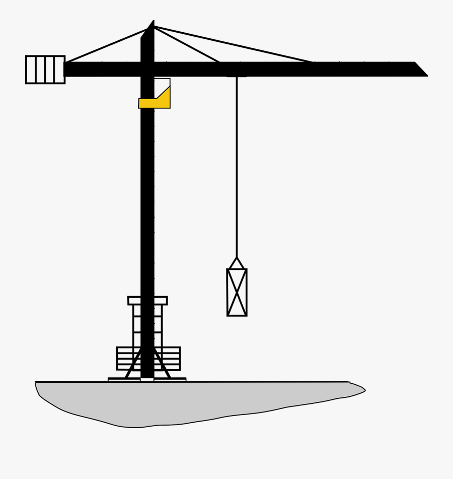 Engineering Crane, Transparent Clipart
