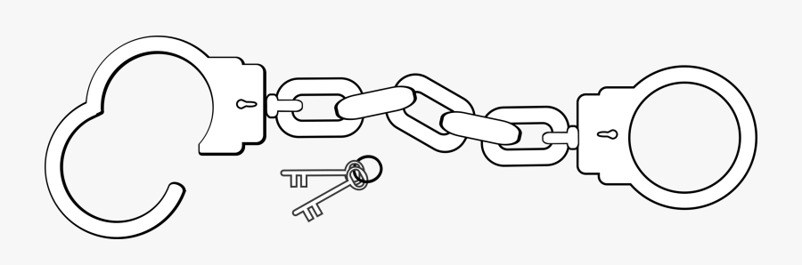 Handcuffs Police Computer Icons Key Document - Handcuffs And Keys Clipart, Transparent Clipart