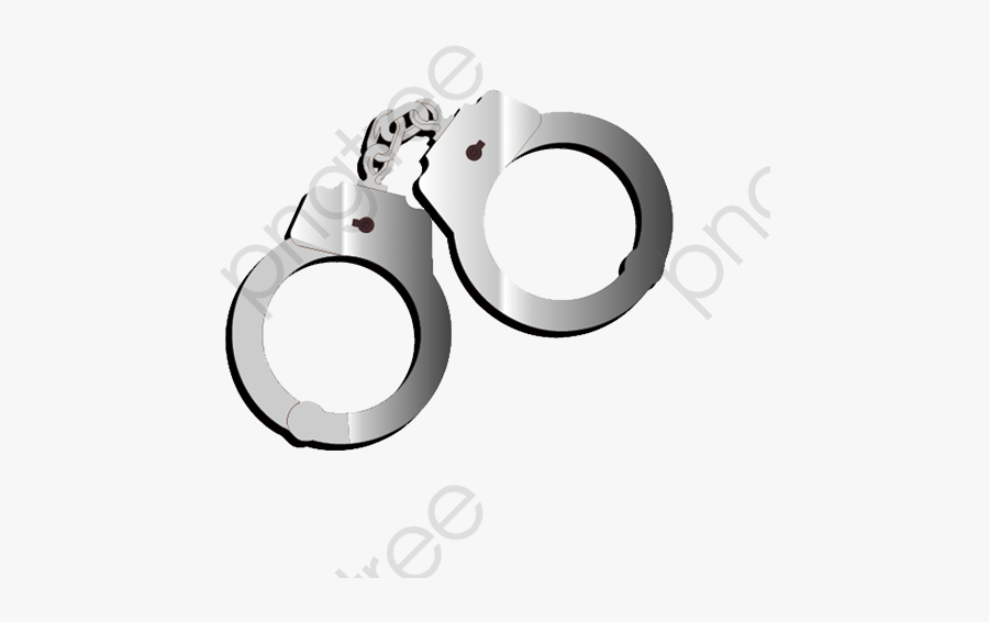 Silver Simple Handcuffs Decorative Pattern, Handcuffs - 手銬, Transparent Clipart