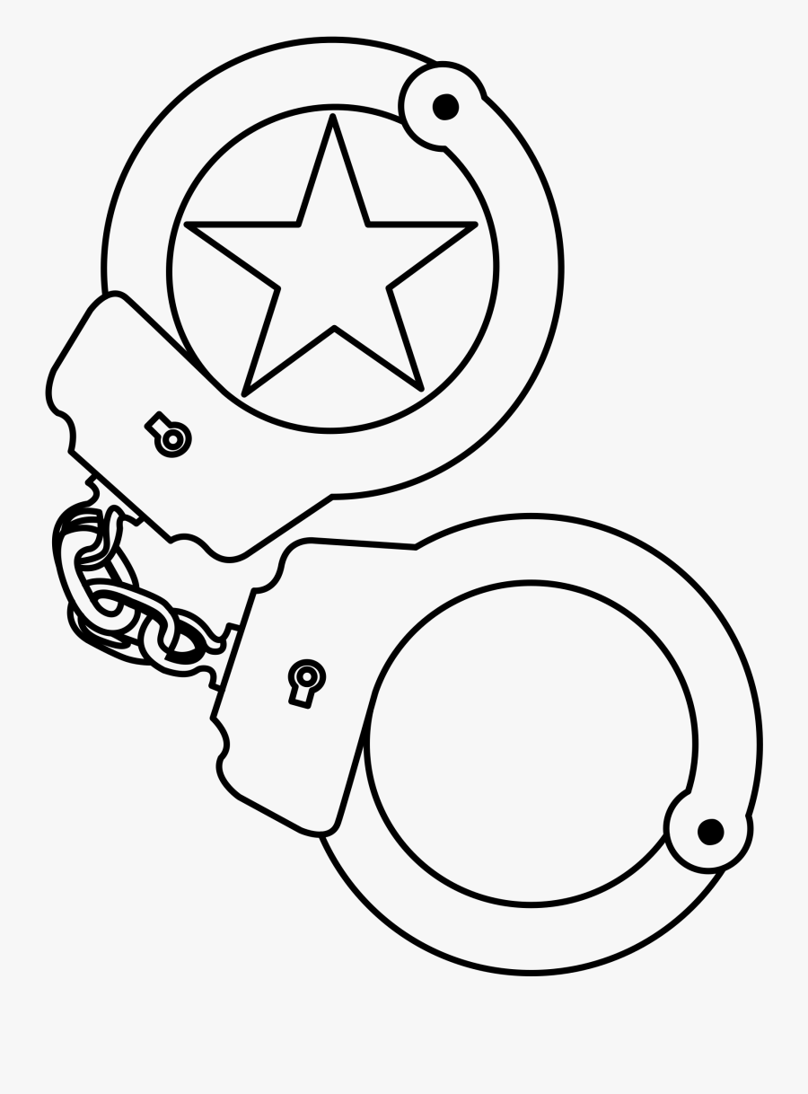 Handcuff Clipart Law Enforcement - Supernatural Devil Trap Sign, Transparent Clipart