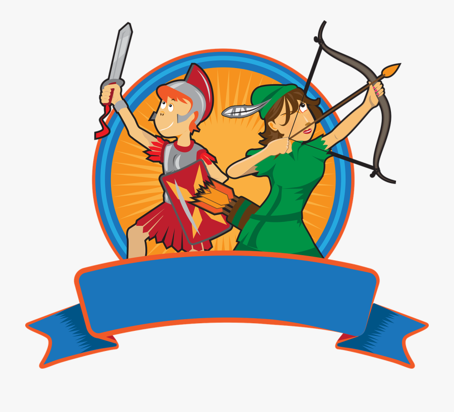 Banner Free Library Handcuff Clipart Misdemeanor - Sword Armor Shield Knight, Transparent Clipart