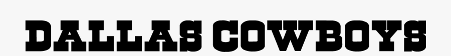 Logo Download Gallery - Dallas Cowboys Letters Font, Transparent Clipart