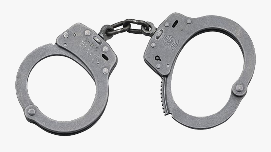 Download Silver Transparent Image - Smith And Wesson Steel Handcuffs, Transparent Clipart