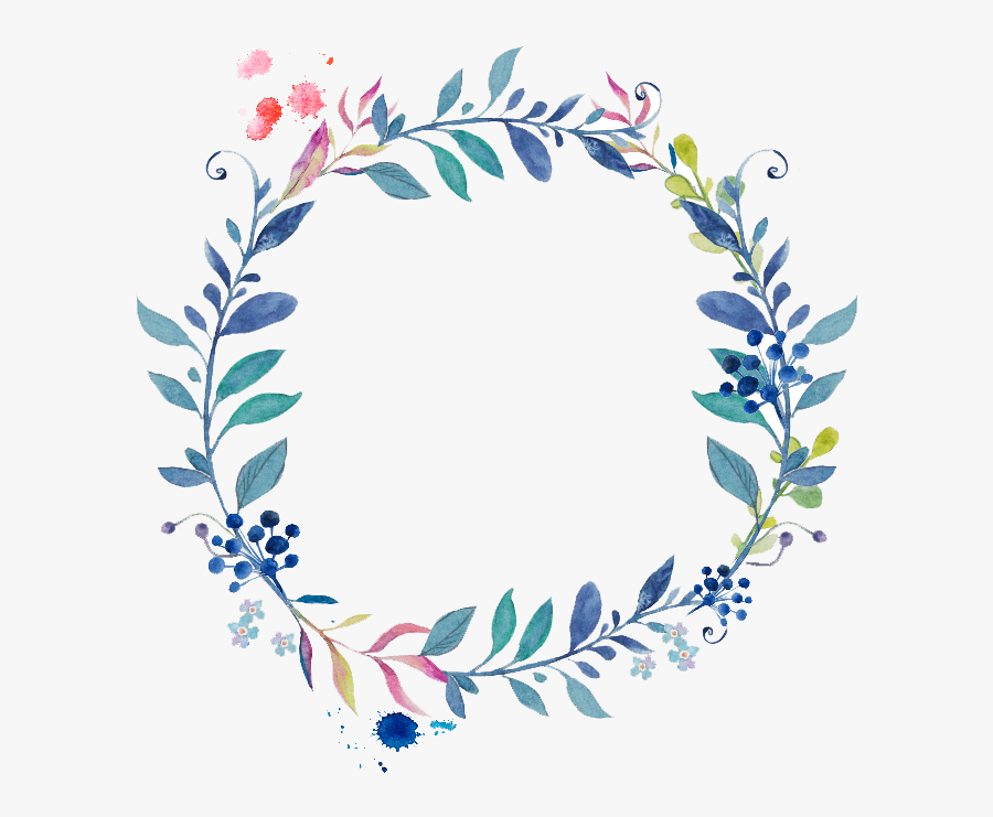 Watercolor Circle Flower Png, Transparent Clipart