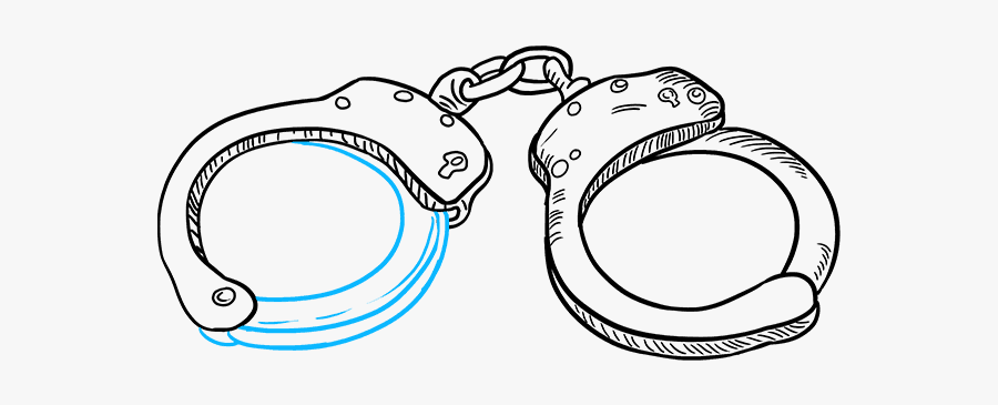 How To Draw Handcuffs - Circle, Transparent Clipart