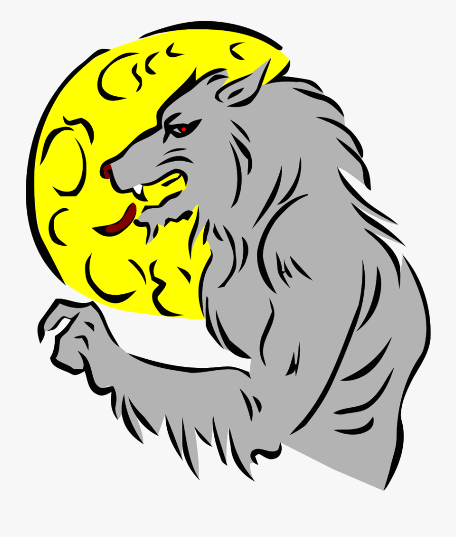 Art,carnivoran,yellow - Dibujo Del Hombre Lobo, Transparent Clipart