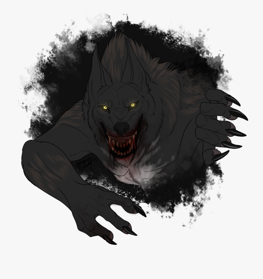Clip Art Scary Werewolf - Black Werewolf , Free Transparent Clipart - Clipa...