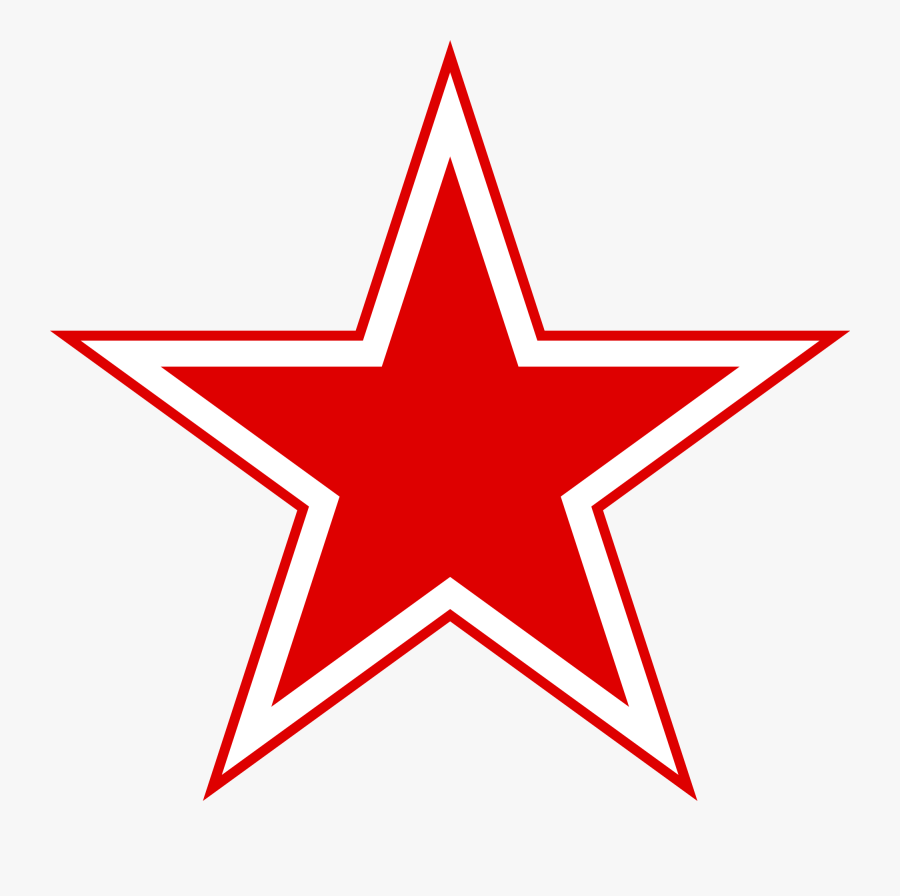 Cowboys Star Png - Red And White Star, Transparent Clipart