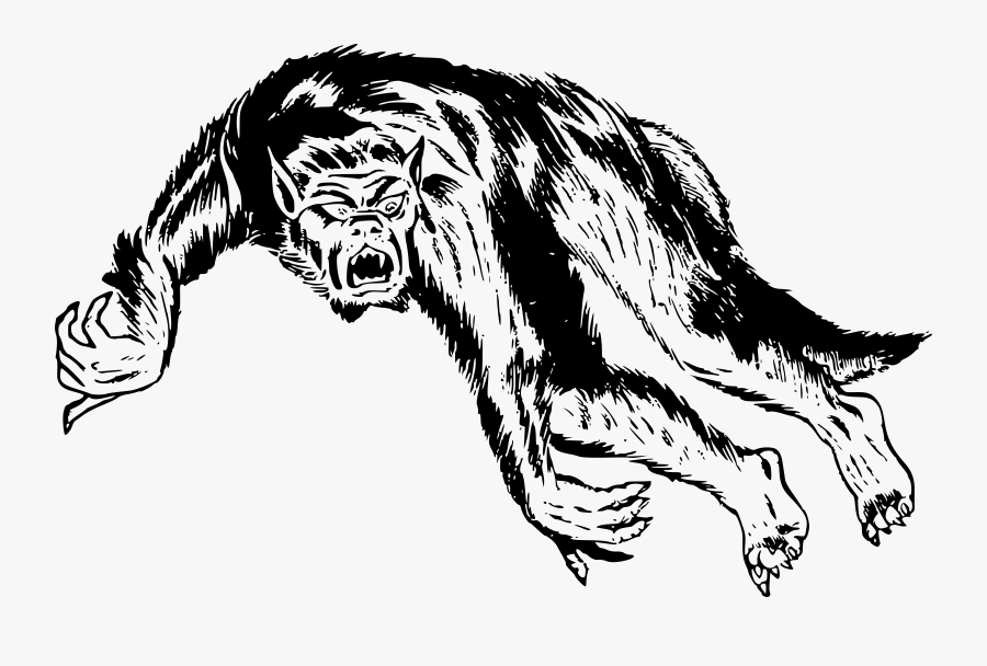 Clipart - Monster Png Black And White, Transparent Clipart