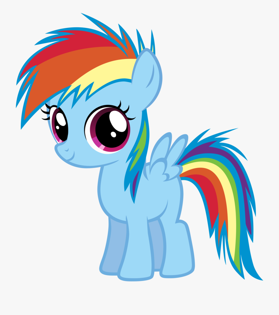 My Little Pony Clipart Rainbow Dash - Mlp Little Rainbow Dash, Transparent Clipart