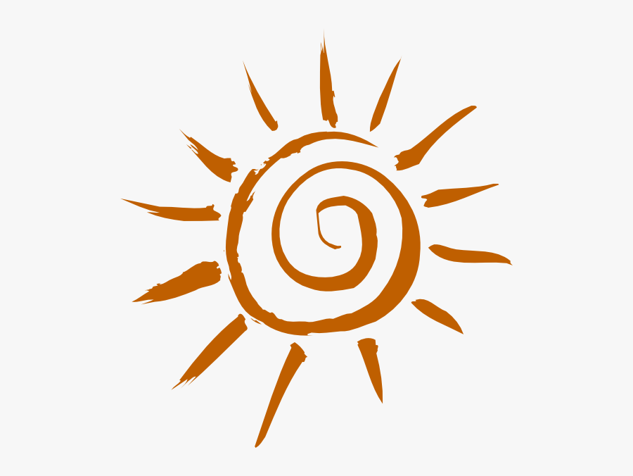 Whimsical Sun Clipart , Png Download - Orange Sun Clip Art, Transparent Clipart