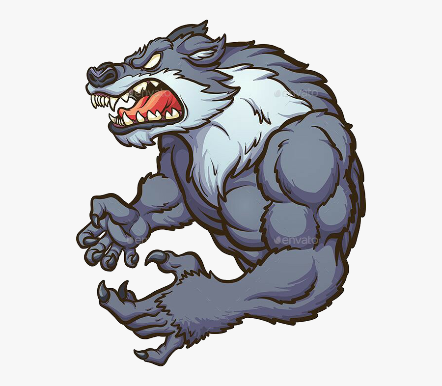 #wolf #werewolf #lobo #lobisomem #cartoon #desenho - Wolf Mascot, Transparent Clipart