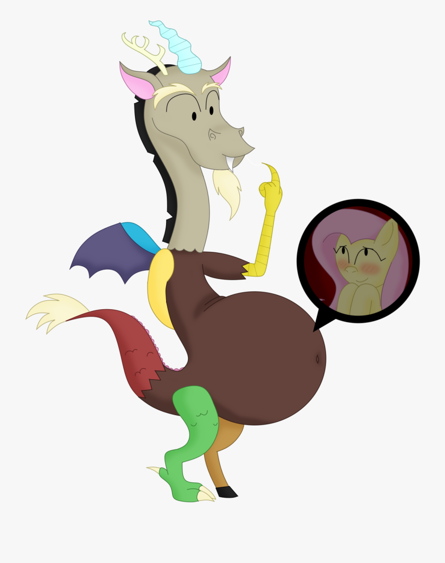 Discord Vore Fluttershy My Little Pony Fluttercord - Fluttercord Mlp Fluttershy X Discord, Transparent Clipart