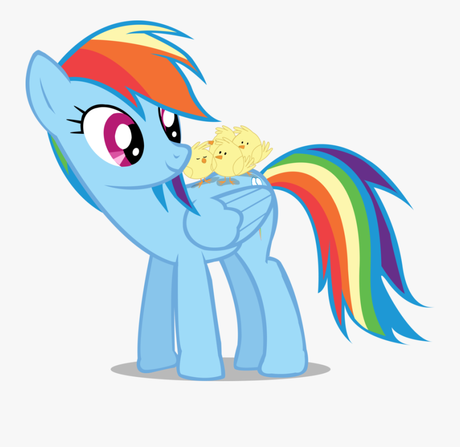 My Little Pony Clipart Rainbow Dash - Mlp Chicks, Transparent Clipart