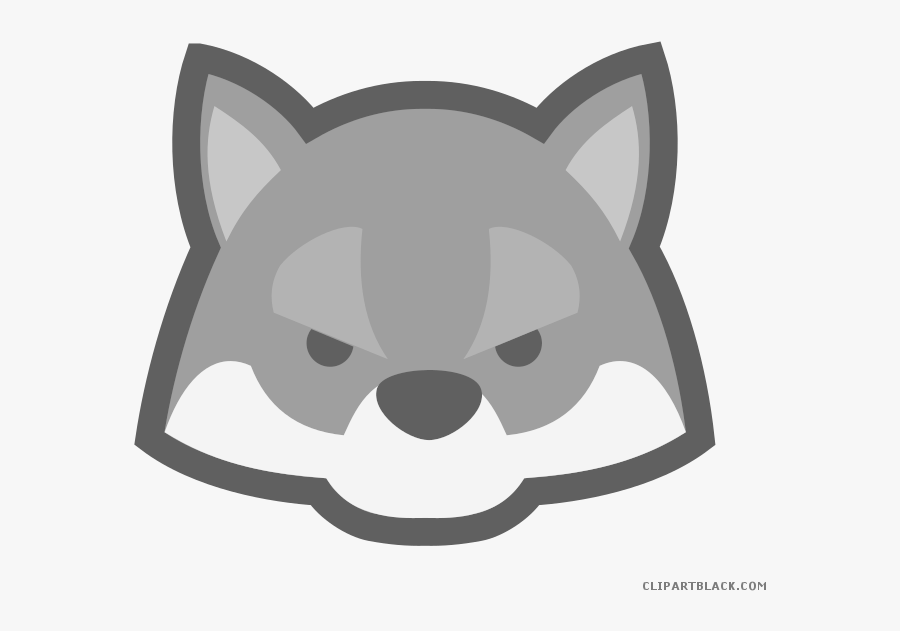 Clip Art Royalty Free Stock Wolf Face Clipart - Cartoon Wolf Face Png, Transparent Clipart