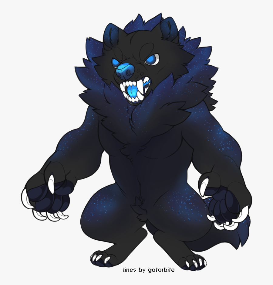 Galaxy Werewolf, Transparent Clipart