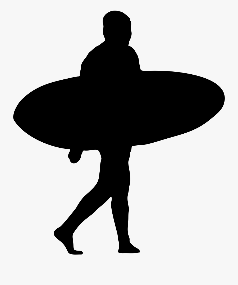 Black And White Surfboard Png, Transparent Clipart