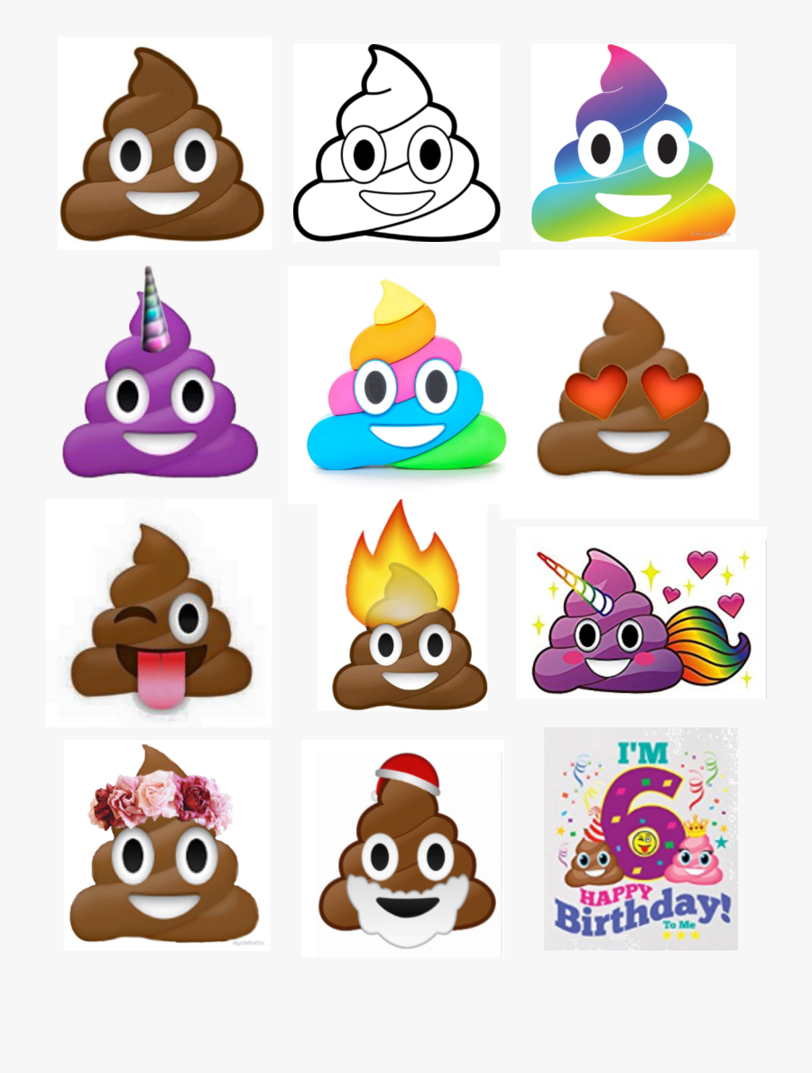 Free Poop Emoji Printables, Transparent Clipart