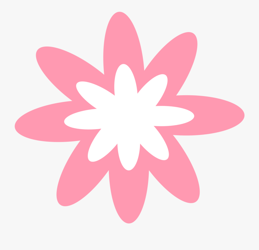 Pink Burst Flower - Pink Flower Clipart Png, Transparent Clipart