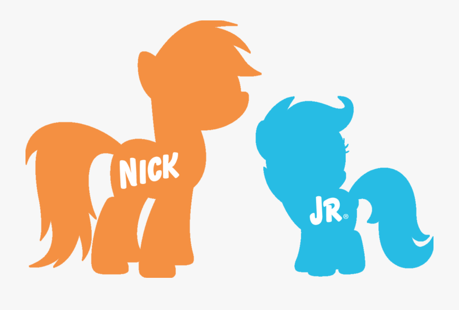 My Little Pony Silhouette - Nick Jr Pony Logo, Transparent Clipart