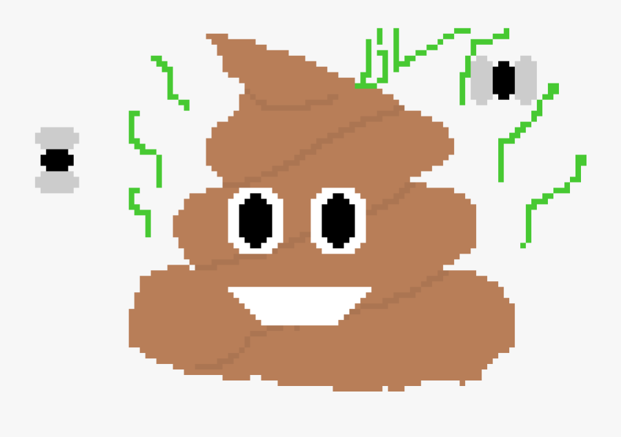 Poop Emoji Pixel Art Maker - Png Poop Emoji Pixel Art, Transparent Clipart
