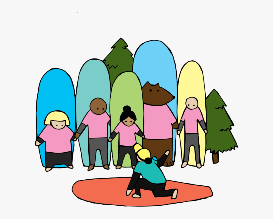 Surf Sister Animation Clipart , Png Download - Surfing, Transparent Clipart