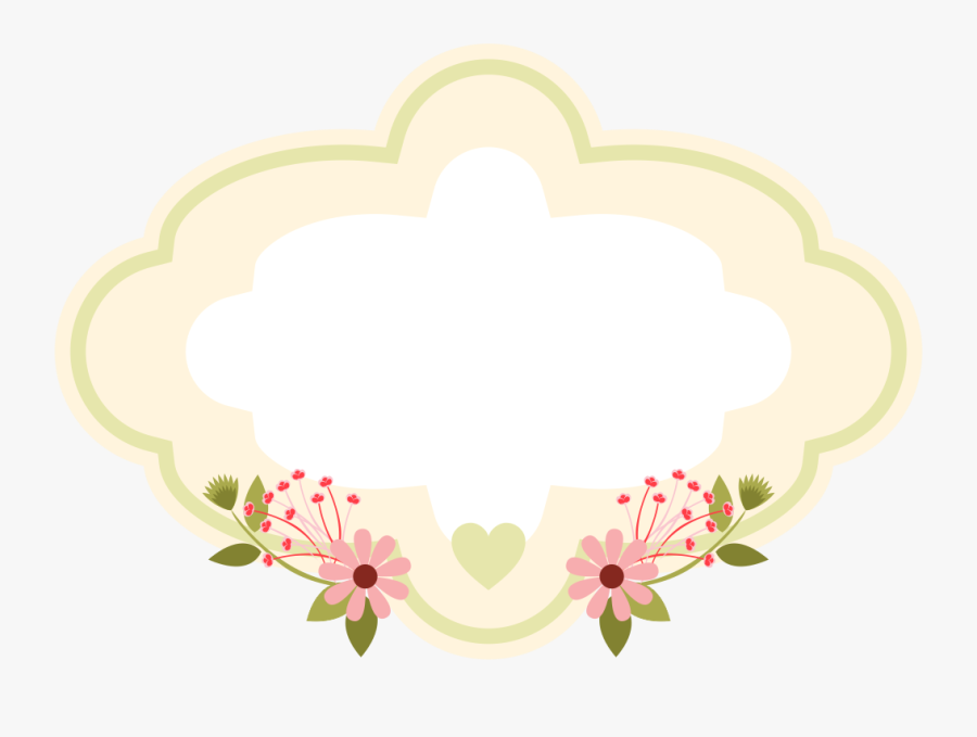 Blush Pink Flower Clipart - Printable Floral Frames Png, Transparent Clipart