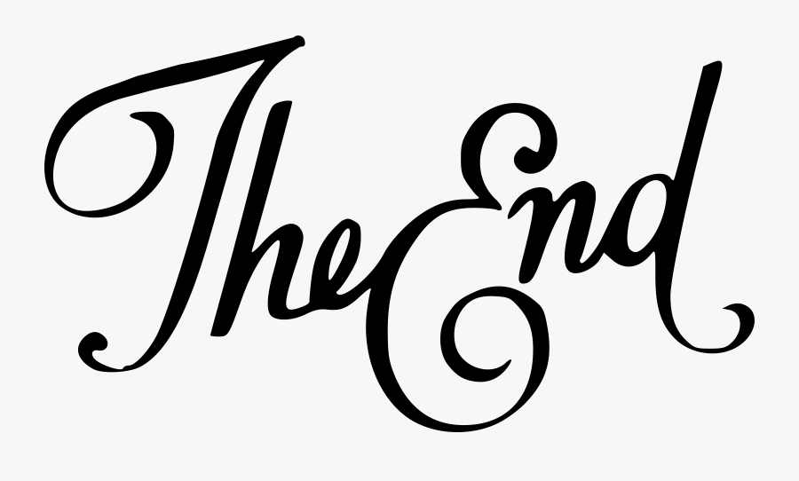 End Png, Transparent Clipart