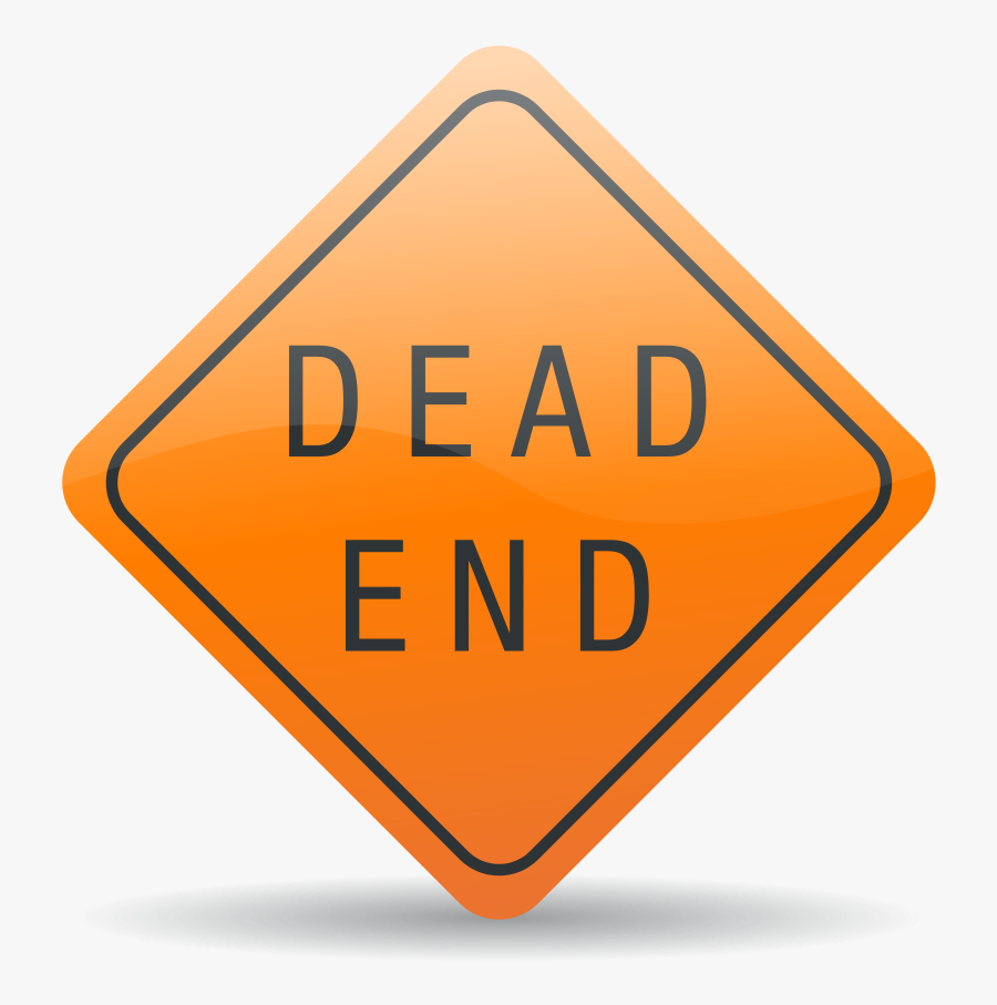 Dead End Sign - Animated The End Sign, Transparent Clipart