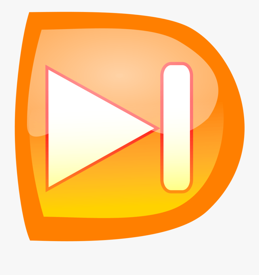 Player End - Simbol Skip, Transparent Clipart