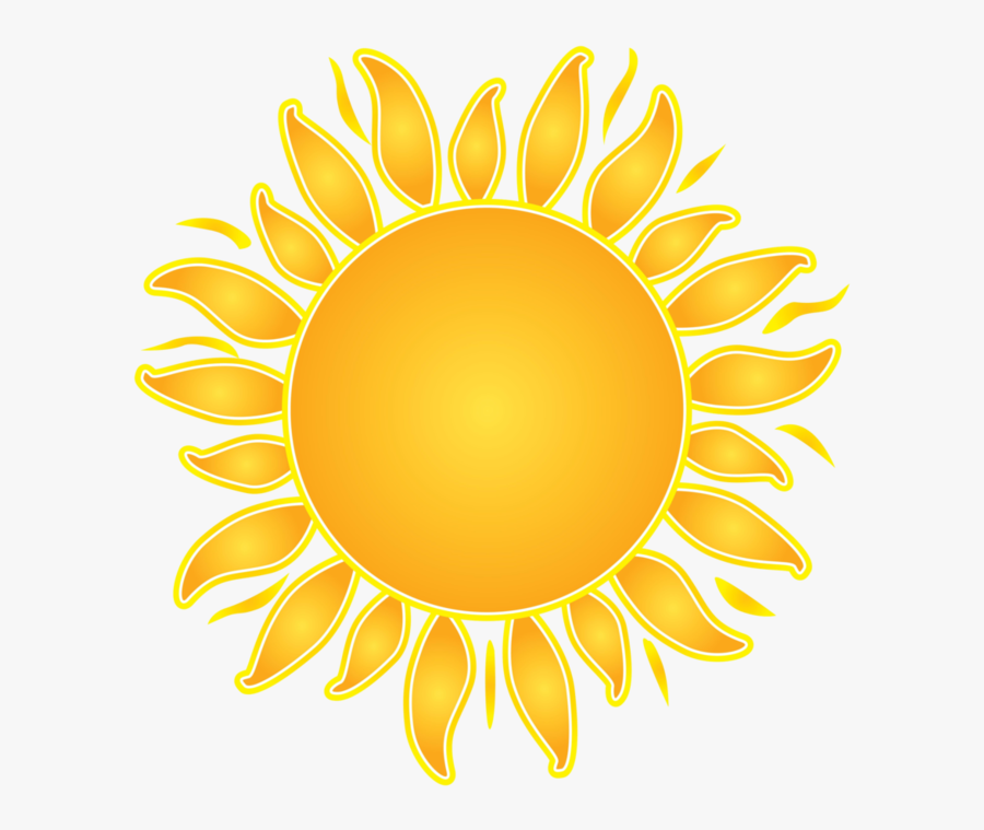 Sun Clipart Clear Background - Objects With Color Yellow, Transparent Clipart