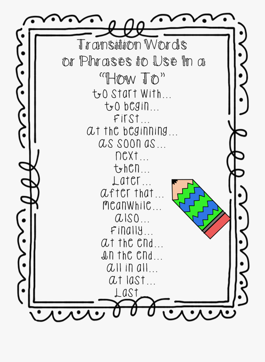 Clip Art Conecting Words - Better Transition Word For First, Transparent Clipart