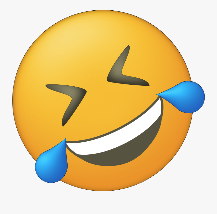 Crying Laughing Emoji, Transparent Clipart