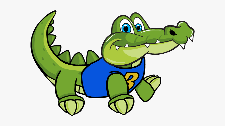 Gator Crawling - Cartoon, Transparent Clipart