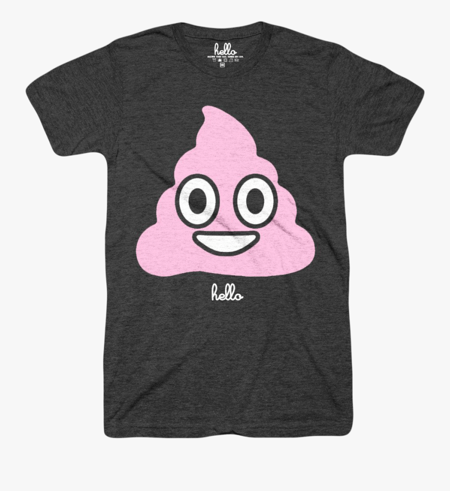 Emoji Poop Kids Black Tri Blend Hello Apparel Baby - Cartoon, Transparent Clipart