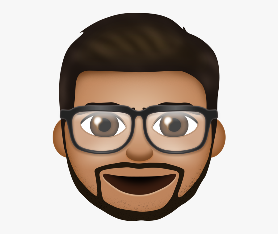 Hamdan Azhar - Emoji With Beard And Glasses, Transparent Clipart