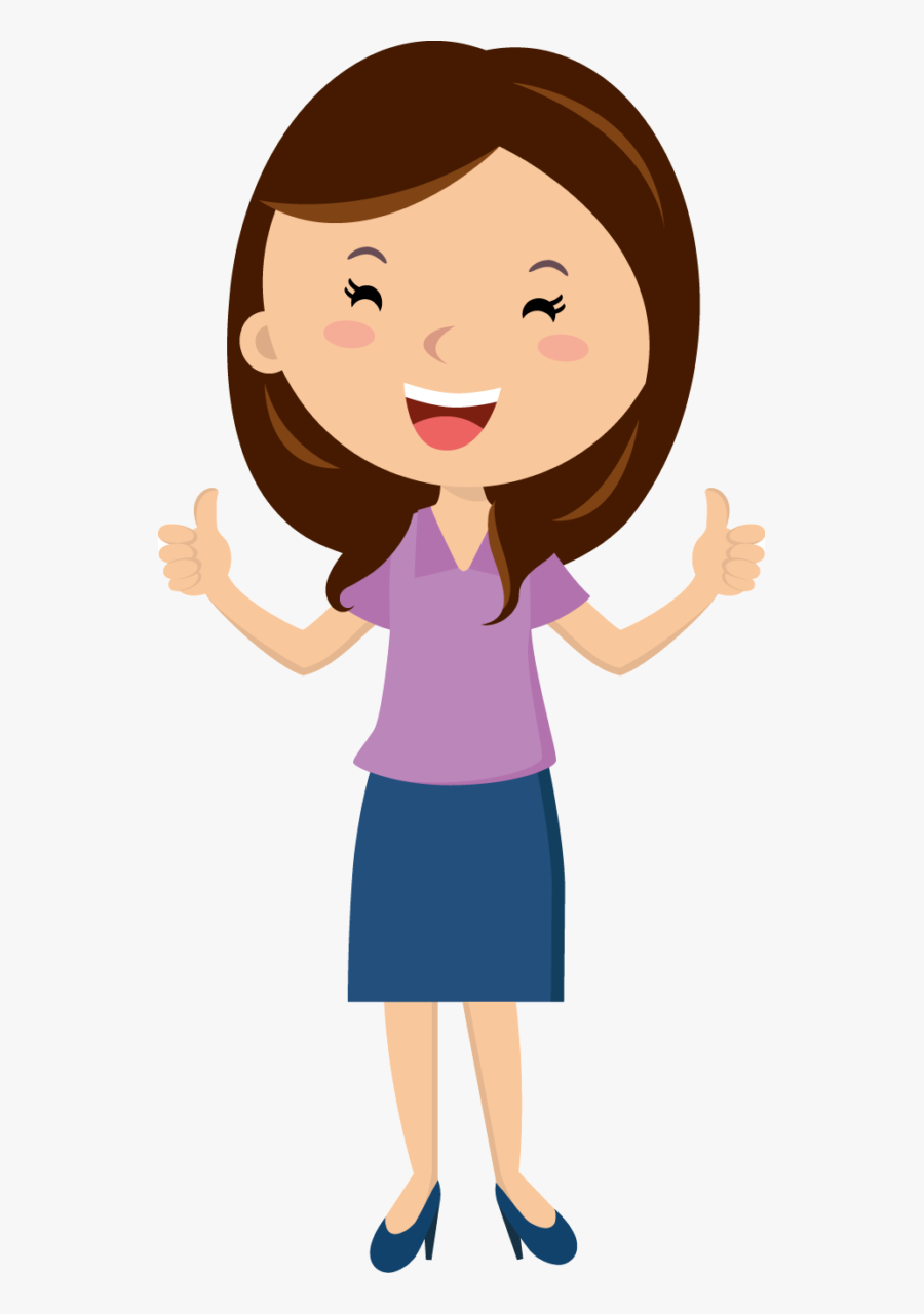Girl Thumbs Up Clipart - Person Thumbs Up Clipart, Transparent Clipart